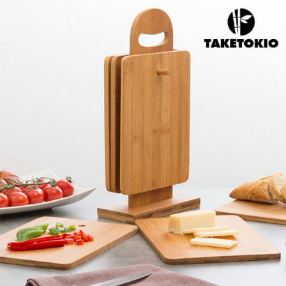 Set da Tavola da Cucina di Bambù con Supporto TakeTokio (7 pezzi)