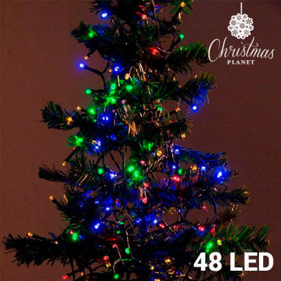 Multi-coloured Christmas Lights (48 LED)