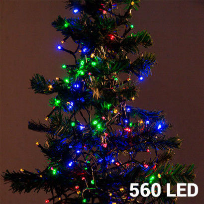 Luci di Natale multicolore (560 LED)