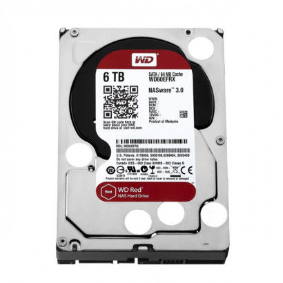 Hard Disk Western Digital Red WD60EFRX 3.5" 6 TB Sata III 7200 rpm