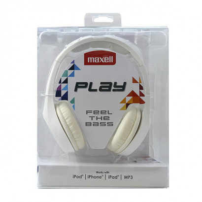 Headphones Maxell Play MXH-HP500 White Headband