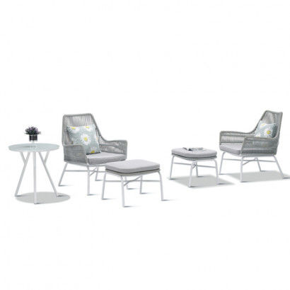 Móveis de jardim White (5 pcs)