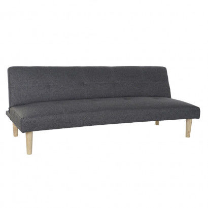 Sofabed DKD Home Decor Polyester Rubber wood (180 x 68 x 66 cm) (180 x 86 x 38 cm)