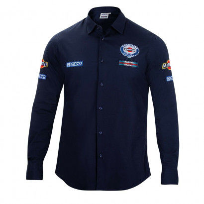 Chemise à manches longues homme Sparco Martini Racing Taille XL Blue marine