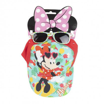 Set Minnie Mouse Sunglasses Turquoise Hat (2 pcs)
