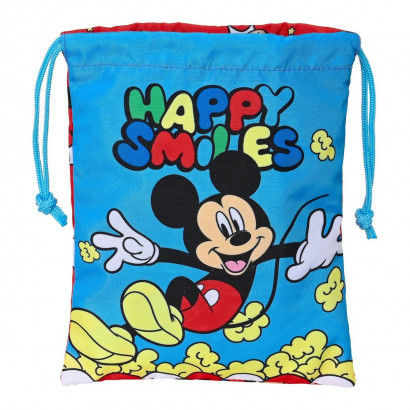 Portameriendas Mickey Mouse Clubhouse Happy Smiles Rojo Azul (20 x 25 x 2 cm)
