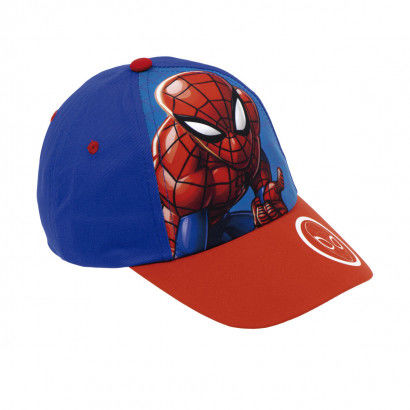 Cappellino per Bambini Spiderman Great power Rosso Azzurro (48-51 cm)