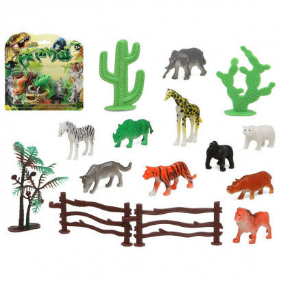Set of Wild Animals Jungle 15 Pieces