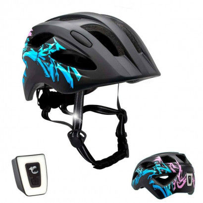 Children's Cycling Helmet Crazy Safety Grafitti Black (Refurbished A+)