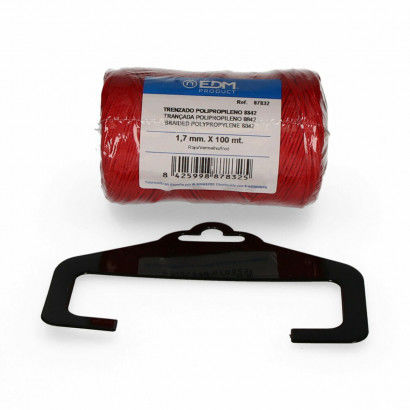 écheveau tressé EDM Rouge polypropylène