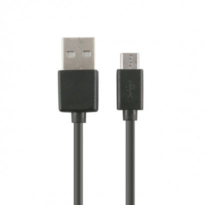 Câble KSIX BXCUSB01 Micro USB 1 m Noir