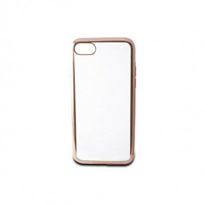 Capa para Telemóvel Iphone 7/8 Contact Flex Metal TPU Transparente Ouro rosa Metalizado
