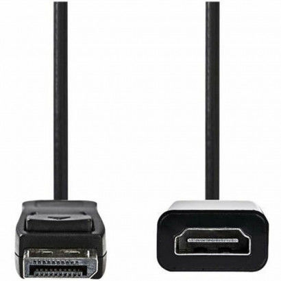 Cable DisplayPort a HDMI Nedis CCGP37150BK02 20 cm Negro