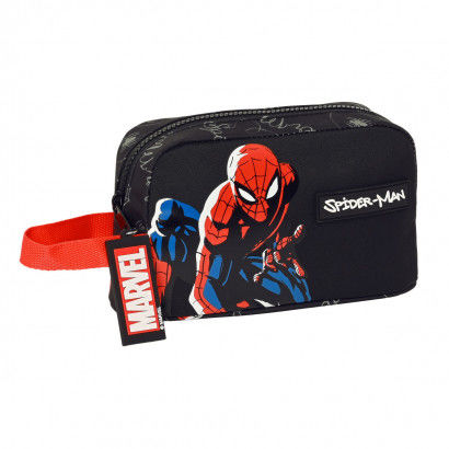 Portamerenda Termico Spiderman Hero 21.5 x 12 x 6.5 cm Nero