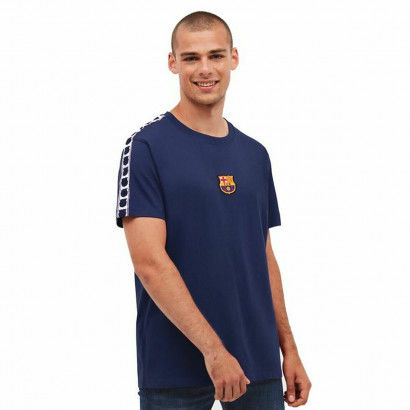 Camiseta de Fútbol de Manga Corta Hombre F.C. Barcelona Azul marino