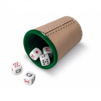 Shaker with Poker Dice Cayro Leather