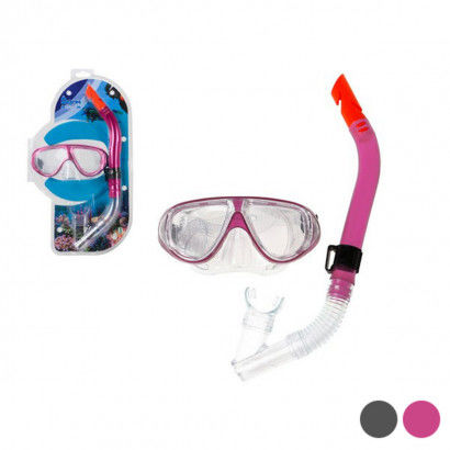 Occhialini da Snorkeling e Boccaglio Rosa (25 x 43 x 6 cm)