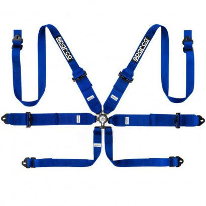Harness with 6 fastening points Sparco Blue