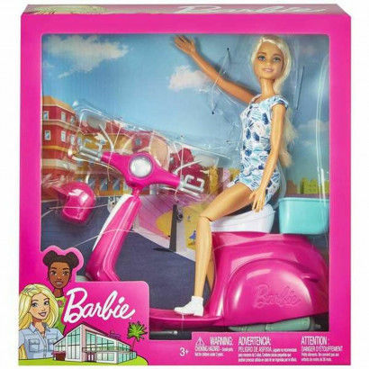 Doll Mattel Barbie And Her Scooter