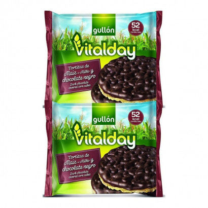 Corn cakes Gullón Vitalday Chocolate Negro (100 g)