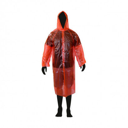 Waterproof Poncho with Hood Bensontools Transparent (One size)
