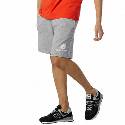 Pantaloni Corti Sportivi da Uomo New Balance MS03558 Grigio