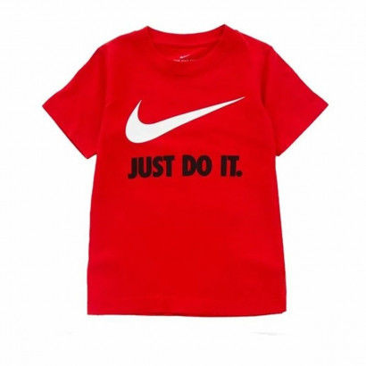 Maglia a Maniche Corte per Bambini Nike Swoosh Rosso