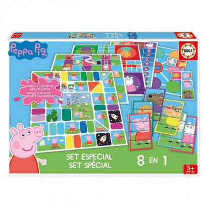 Board game Peppa Pig 8in1 Educa 16791 (ES-FR)