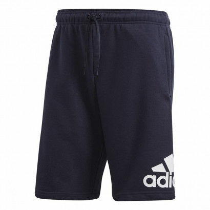 Pantaloni Corti Sportivi da Uomo Adidas Loungewear Badge Of Sport  Blu scuro