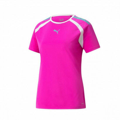 Short-sleeve Sports T-shirt Puma Team  Fuchsia
