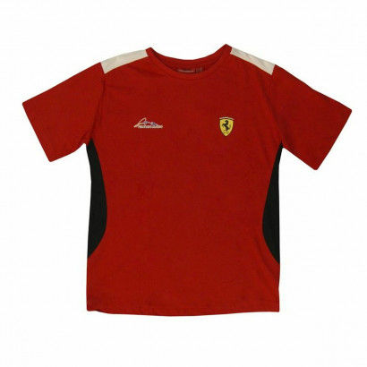Camiseta de Manga Corta Infantil Precisport  Ferrari  Rojo (14 Años)