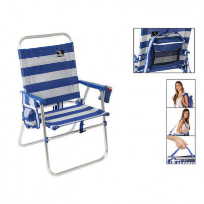 Cadeira de Campismo Acolchoada 117434 Azul