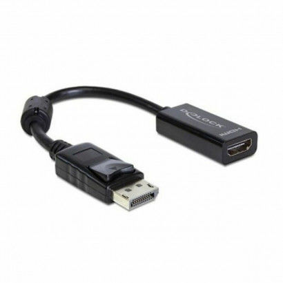 DisplayPort to HDMI Adapter DELOCK Adaptador DisplayPort  HDMI 13 cm Black