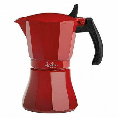 Italian Coffee Pot JATA HCAF2009 Red Aluminium (9 Cups)
