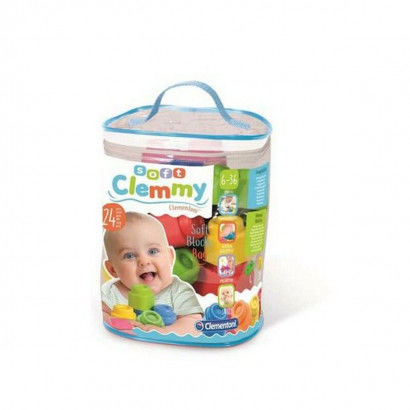 Jogo de Construção com Blocos Baby Clemmy Clementoni Plástico (ES-EN-FR) (24 pcs) (13 x 20,5 x 26,5 cm)