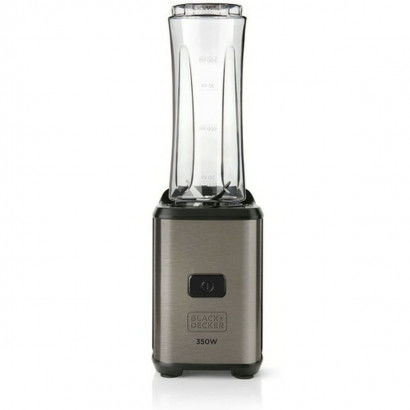 Cup Blender Black & Decker Grey Transparent 600 ml