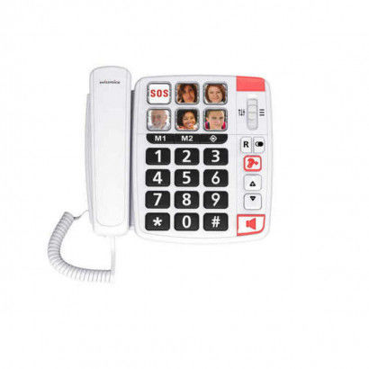 Telefono Fisso per Anziani Swiss Voice ATL1418644 Bianco (Ricondizionati A)
