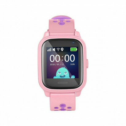 Montre intelligente LEOTEC Leotec Smartwatch GPS Kids Allo Rosa Rose 1,3" Acier