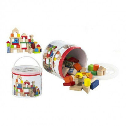 Boat with Building Blocks Color Baby Woomax (50 pcs)