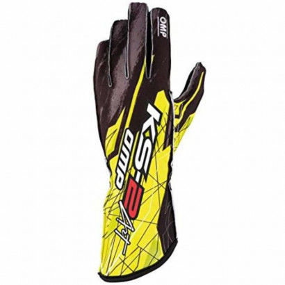 Karting Gloves OMP KS-2 ART Size M Yellow